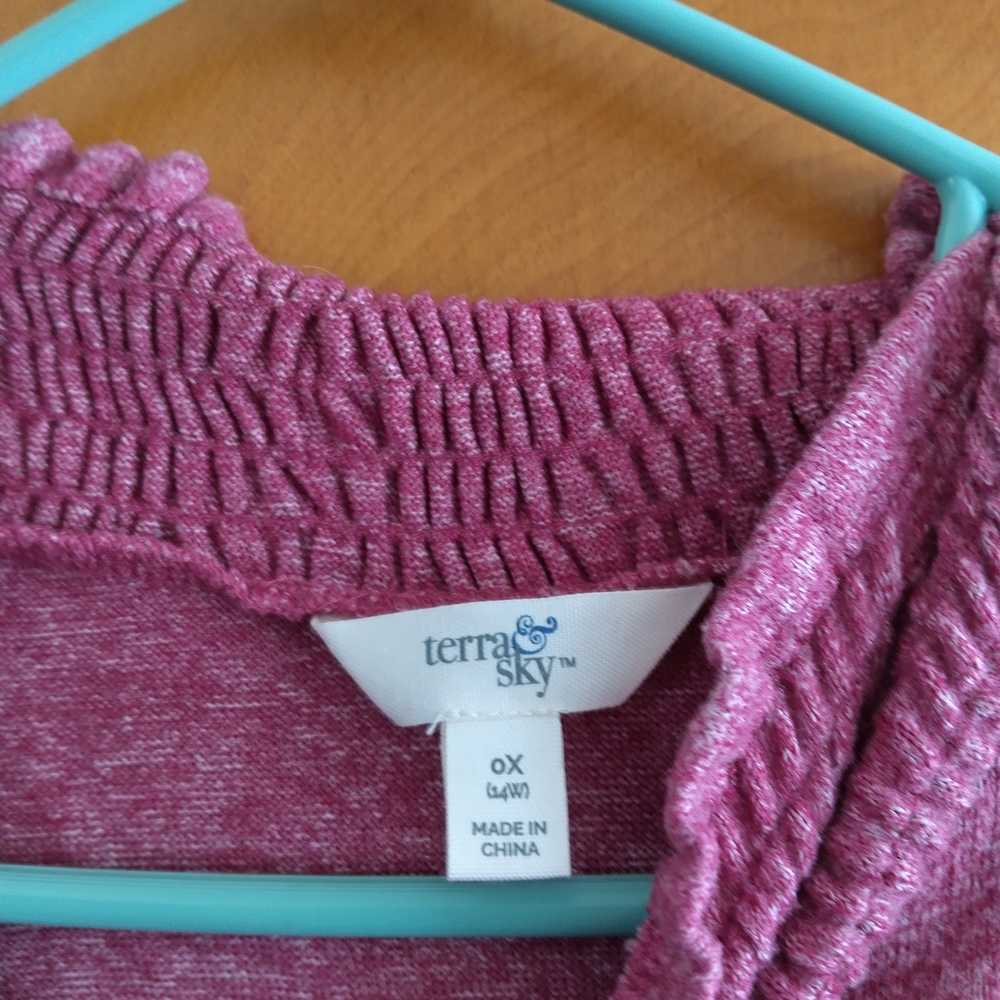 Terra & Sky Mauve Knit Top - Picture 3 of 3